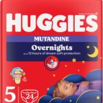 Huggies Pannolini Overnight Mutandina Taglia 5 12-17 kg. pz. 24