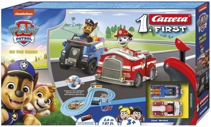34383a107850f77aa52584ccc97c7e3b Carrera Pista Paw Patrol On the Track 2,4 m My First - immagine 1