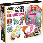 Headu Montessori First Puzzle the Unicorn