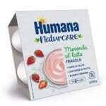 Humana Merenda al latte - Fragola 4x100 gr.