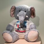 Elefante in Peluche H.100 cm (55 cm seduto) I Love Catania
