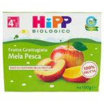 Hipp Frutta Grattuggiata 4x100 gr. Mela e Pesca