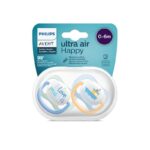 Avent 2 Succhietti Ultra Air 0-6m Maschio Mama