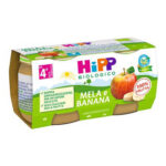 Hipp Omogeneizzato Frutta gr.80x2 - Mela e Banana