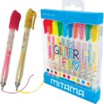 MINI PENNA GEL GLITTER E NEON,PUNTA 1MM, ASS. 10 PZ MITAMA