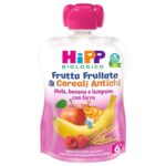 Hipp Frutta & Cereali Frullata gr.90 Mela, Banana Lampone Farro