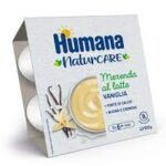 Humana Merenda al Latte - Vaniglia 4x100 gr.