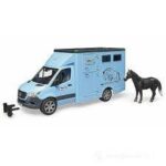 BRUDER MB Sprinter camion per trasporto animali 1 cavallo