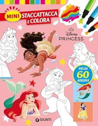 8e96bd068ec271ba07548f5e78c7af1e PRINCIPESSE MINI STACCATTACCA&COLORA - immagine 1