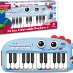 Bontempi Tastiera Elettronica da Tavolo a 24 Tasti Azzurra