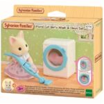 Sylvanian Families Set Lava & Pulisci di Bebè Gatto Flora