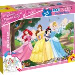 Puzzle Lisciani Double Face MAXI 35 pz Disney Princess