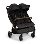Nuna Passeggino fratellare TRVL DUBL incl. parap. Granite ecopelle Black