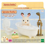 Sylvanian Families Set da Bagno di Bebè Coniglio Cioccolato