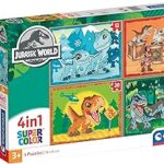 Clementoni Puzzle 4 in 1 Jurassic World