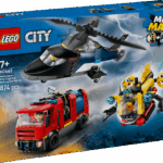 Lego City Great Vehicles Elicottero, autopompa e sottomarino