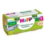 Hipp Omogeneizzato gr.80x2 Salmone con Verdure