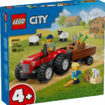 Lego City Great Vehicles Trattore agricolo rosso con rimorchio e pecore