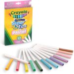 Crayola 12 Superpunta Lavabili Colori Pastello