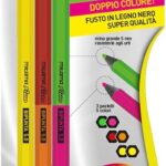 MITAMA PASTELLI EVIDENZ. JUMBO FLUO BIPUNTA, MINA 5, BL.3 PZ