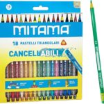 PASTELLI CANCELL.TRIANG. LACC. MINA 2.8, C/GOM 18 PZ MITAMA