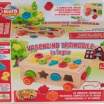 Rsta Vagoncino Traino in Legno con 12 inserti