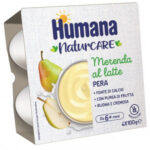 Humana Merenda al latte - Pera 4x100 gr.