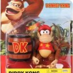 Super Mario - Donkey Kong Action Figure di Diddy Kong 10 cm