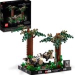 Lego Star Wars Diorama Inseguimento con lo speeder su Endor