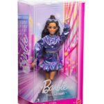 Barbie Fashionista Deluxe Metallic Mora con Vestito Azzurro
