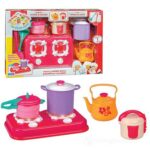 Rstoys Fornello 2 Fuochi con Stoviglie