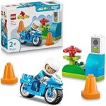 Lego DUPLO Town Motocicletta blu della Polizia