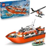 Lego City Exploration Motoscafo di soccorso ed elicottero della Guardia Costiera