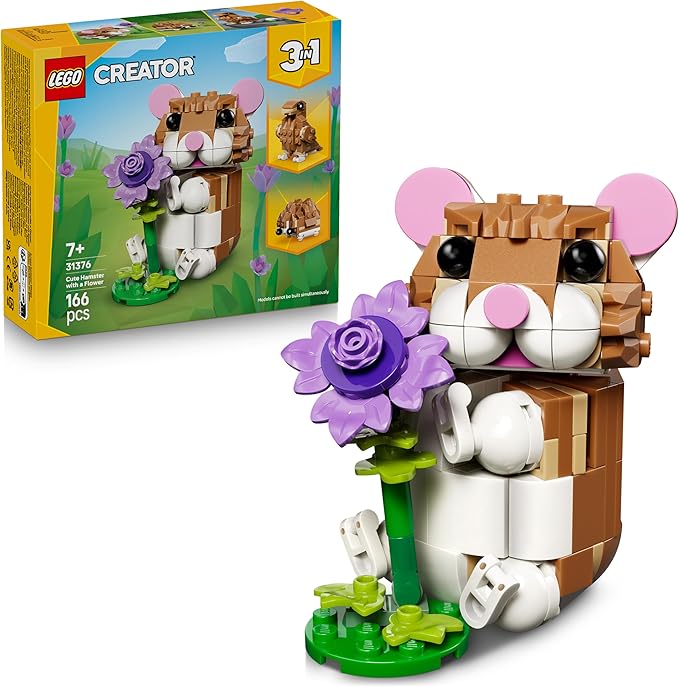 9d6e70c6d76c8c36b307d278fb104e53 Lego Creator Simpatico criceto con fiore - immagine 1