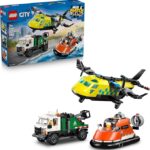 Lego City Great Vehicles Remix aereo, camion di servizio e hovercraft