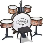 Bontempi Batteria Grancassa 6 elementi con sgabello e 2 bacchette