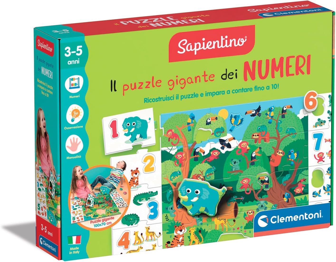 710b881528adcf6946ac14644935d4a4 Clementoni Il Grande Puzzle dei Numeri - immagine 1