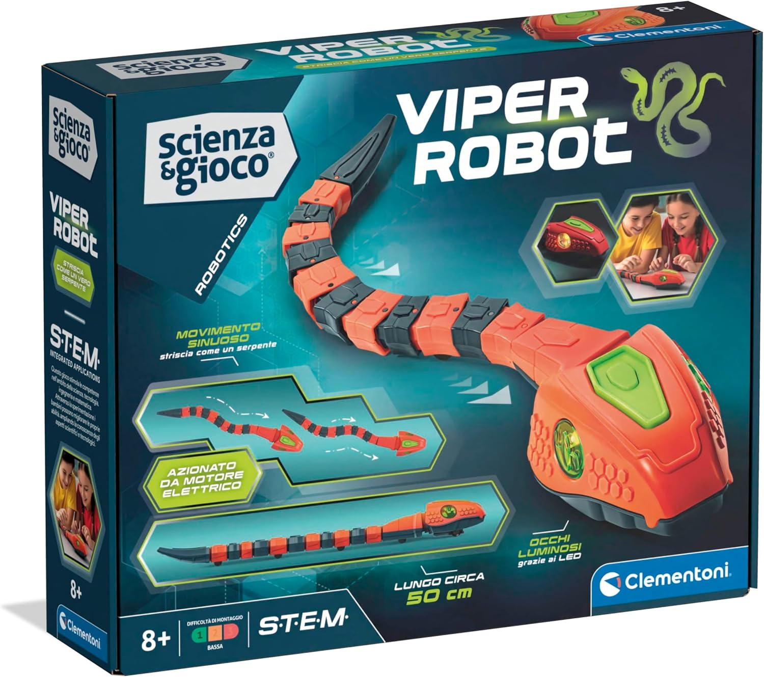 9b81a1943a8c79ac027089bfe2dc542d Clementoni Viper Robot - immagine 1