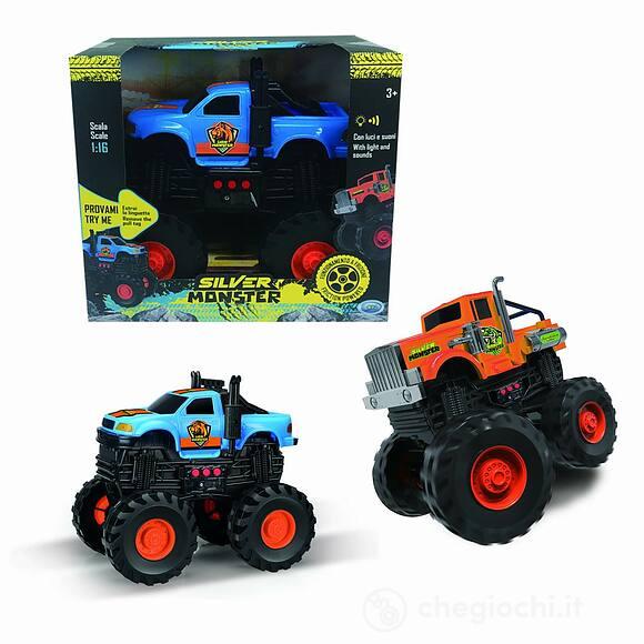 be8780cc555cd745137bab597d38c712 Silver Wheel Auto Monster cm.24 con luci e suoni - immagine 1