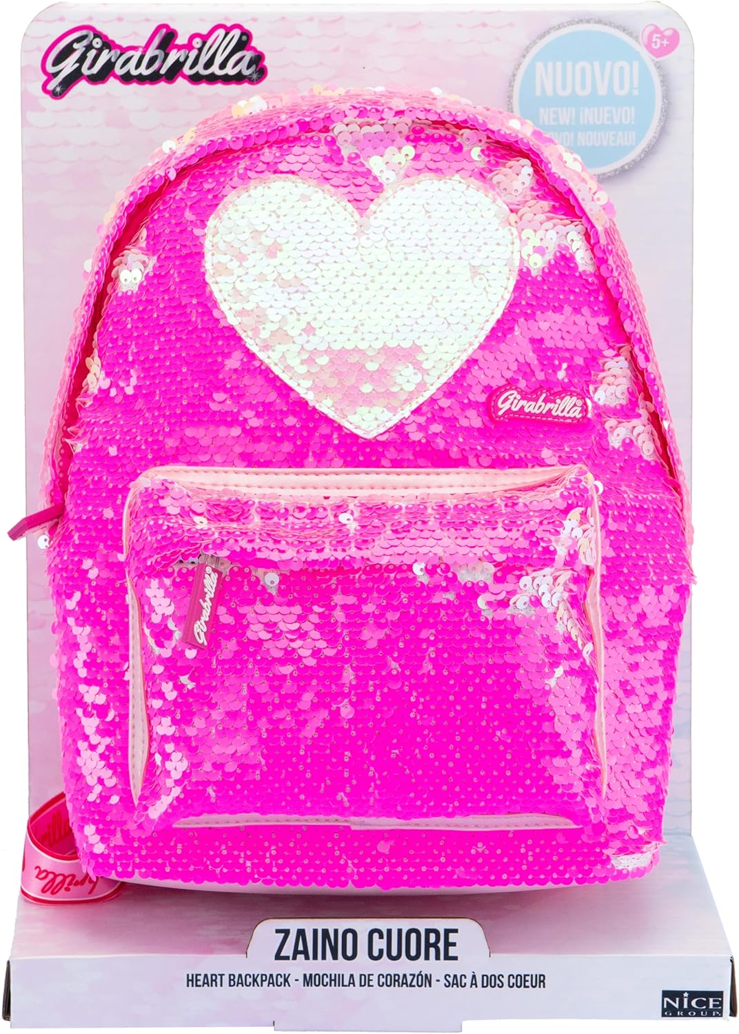 0d3187cd2660e682c60edecbbd43fd24 Girabrilla Zainetto Heart - immagine 1