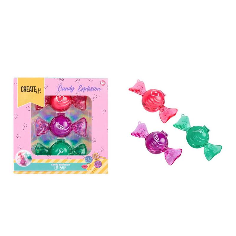 1f68214811633d5efe85704b24231e72 Create it! Candy Caramelle Lip Balm 3pz - immagine 1