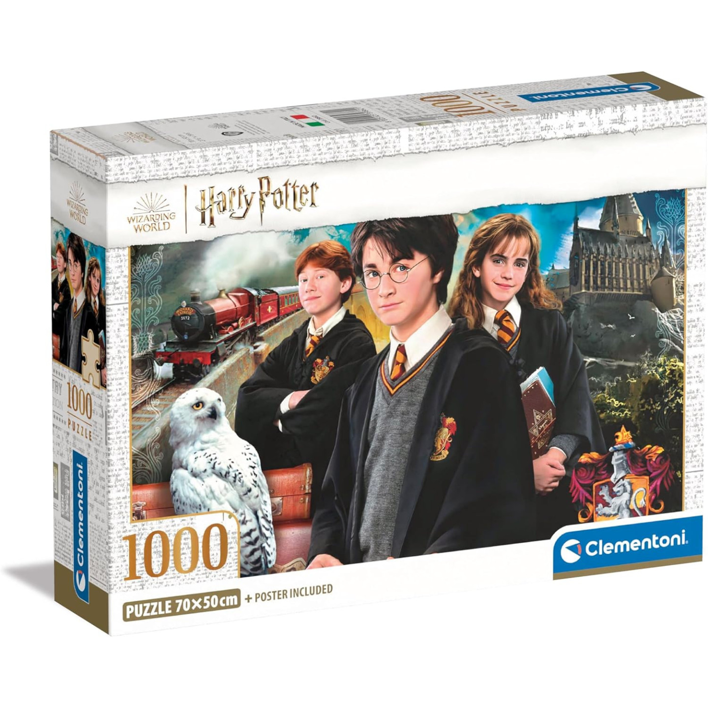 40ad8584307a963bd90e71ca5b48c1ee Clementoni Puzzle 1000 Pz. Compact Box 2- Harry Potter - immagine 1