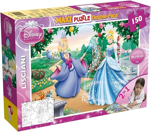 92fb978fa73ce4d4a64a6283c864d795 Puzzle Lisciani Double Face MAXI 150 PZ. Cenerentola - immagine 1