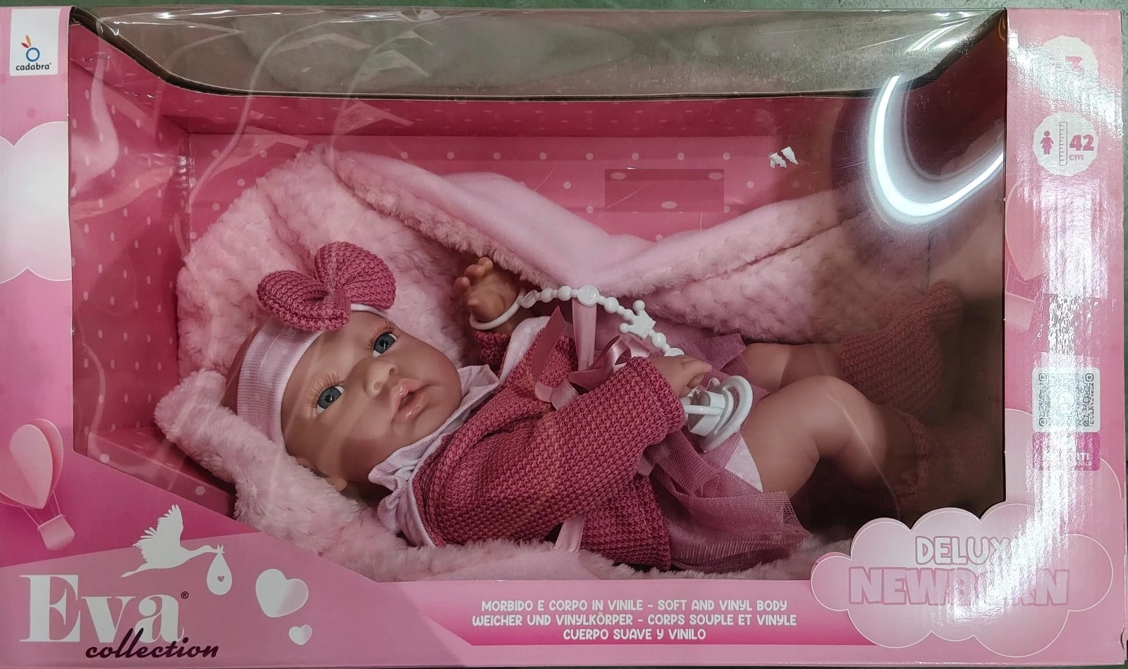 e18d16dcefd9495bd79ecb588cad9ef7 Bambola Eva collection newborn deluxe q - immagine 1