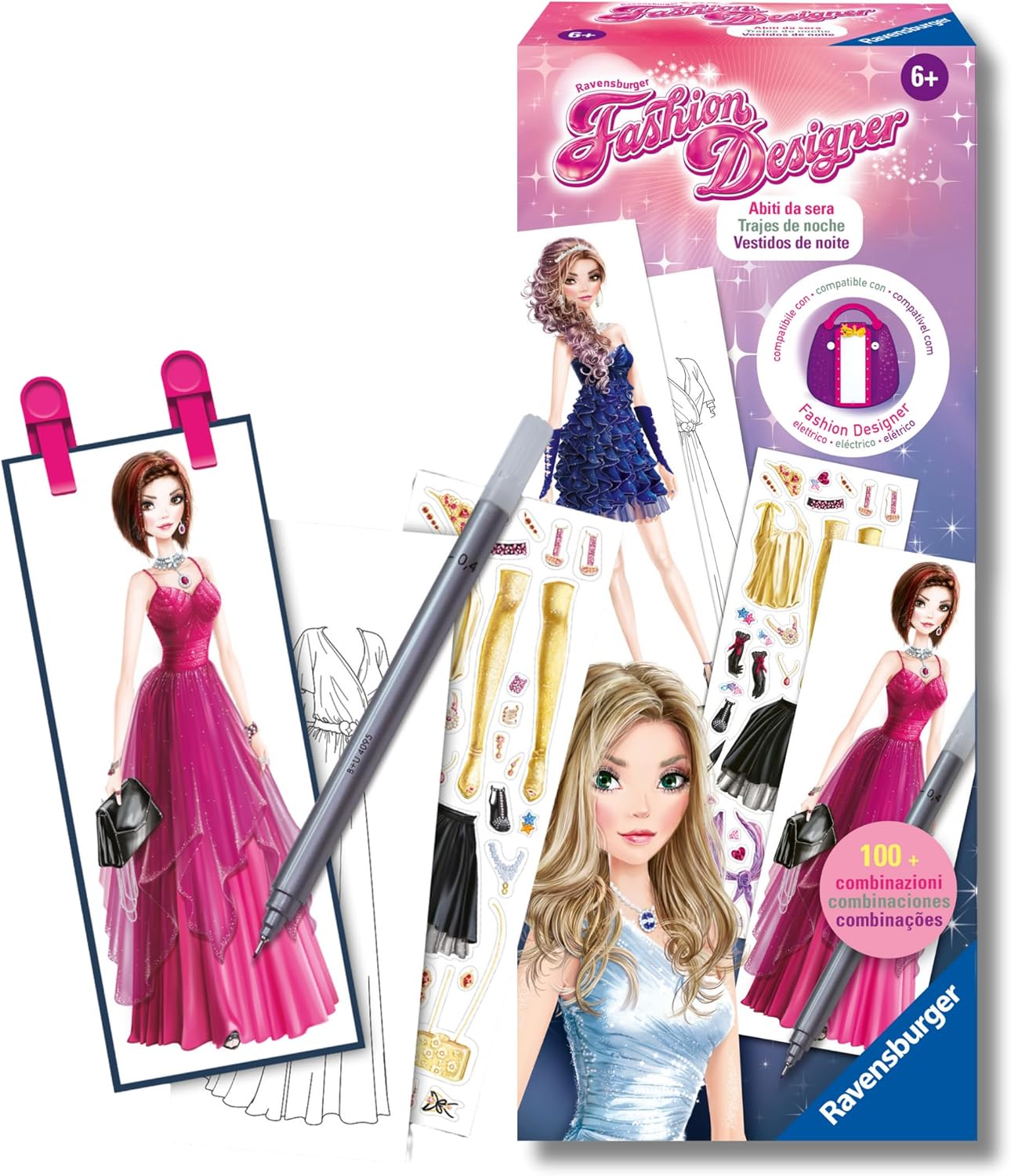 122109cca8a2b908c9501eecc3ec0dc9 Ravensburger - Fashion Designer Abiti da Sera - immagine 1