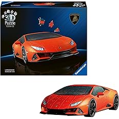 1d81afe3f1a41258871be225aed9fff7 Ravensburger Puzzle 3d - Lamborghini Huracan Evo - Arancio - immagine 1