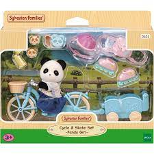 1fcacbf8badec5908d0cc09261bfc6a4 *Sylvanian Families Set Bici e Pattini Ragazza Panda - immagine 1