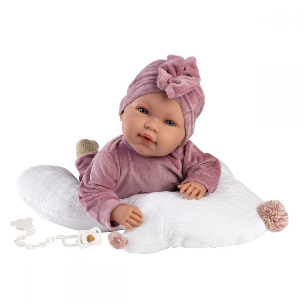 98bbafb5cdc559673b505f4b2559919b Reborn Morbido Mimì 42cm con Cuscino Sagomato - immagine 1