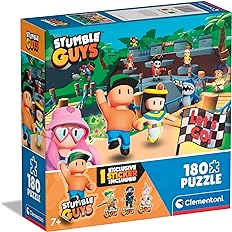 bbc9ba432d51b45734c41de1ded7ab98 Clementoni Puzzle 180 pz. Stumble Guys Square Box - immagine 1