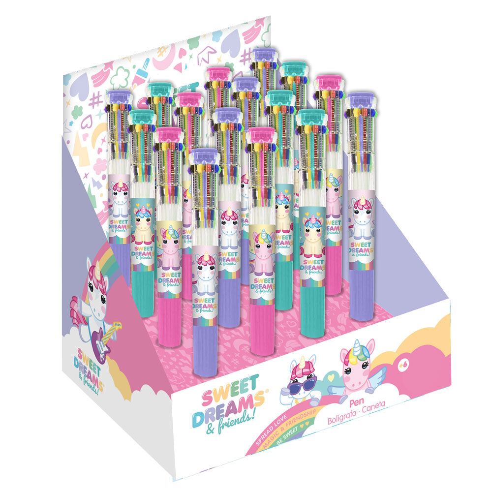bbe5f8a841ef9c1fc4d3fa014fd2695a Penna 10 Colori Unicorno - immagine 1